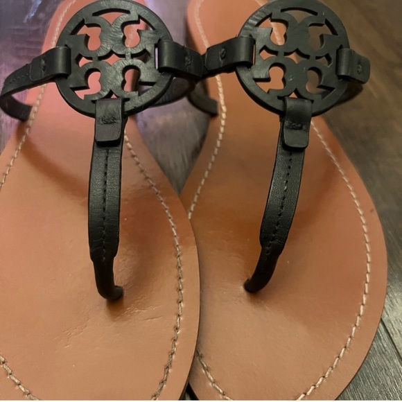 Tory burch black sándals size 11 - Picture 2 of 4